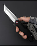 Portable fruit blade sharp knife folding knife outdoor G10 folding knife wild survival knife spot supply manufacturer