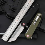Portable fruit blade sharp knife folding knife outdoor G10 folding knife wild survival knife spot supply manufacturer