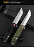 Portable fruit blade sharp knife folding knife outdoor G10 folding knife wild survival knife spot supply manufacturer