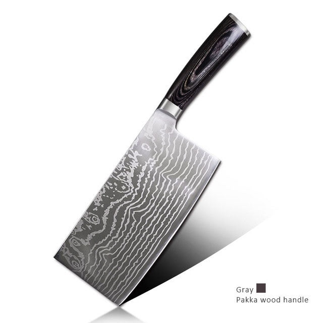 Stainless Steel Kitchen Knife Tools Cooking Knives Imitation Forged Butcher Knives Slaughter Boning Knives Chef Cleavers Boning Meat Knives