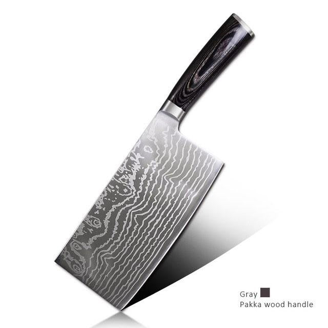 Stainless Steel Kitchen Knife Tools Cooking Knives Imitation Forged Butcher Knives Slaughter Boning Knives Chef Cleavers Boning Meat Knives
