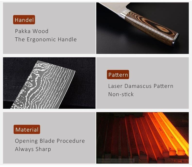 Stainless Steel Kitchen Knife Tools Cooking Knives Imitation Forged Butcher Knives Slaughter Boning Knives Chef Cleavers Boning Meat Knives