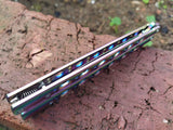 Color butterfly knife practice throwing tool knife training play props are not sharp and not sharp