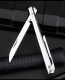 Factory Spot Stainless Steel Folding Knife Pen Knife Carry Out of the Box Folding Knife Express Knife Outdoor Portable Fruit Knife