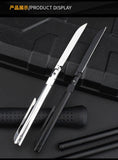 Factory Spot Stainless Steel Folding Knife Pen Knife Carry Out of the Box Folding Knife Express Knife Outdoor Portable Fruit Knife