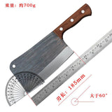 Hand-Forged Bone Cutting Knife Chop Axe Chop Big Bones Butcher Kan Commercial plus Size Thickening All Steel Bone Chopping Knife