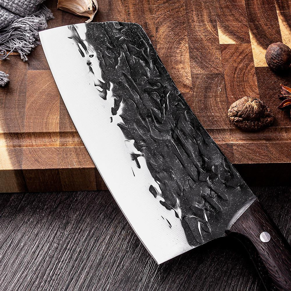 Handmade forging Longquan Hammer Drit Driven Knife House Handling Fast Net Red Slice Cut Meat Kitchen Kitchen Kitchen Sword Spot