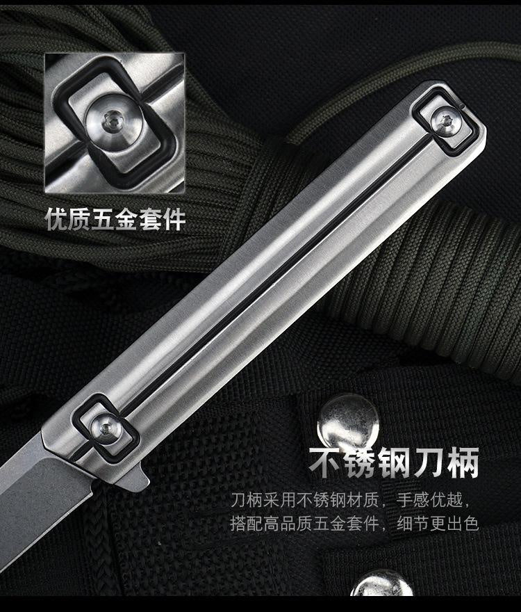 Manufacturers 1 generation folding knife D2 steel outdoor survival hardware knife supply spot cutter