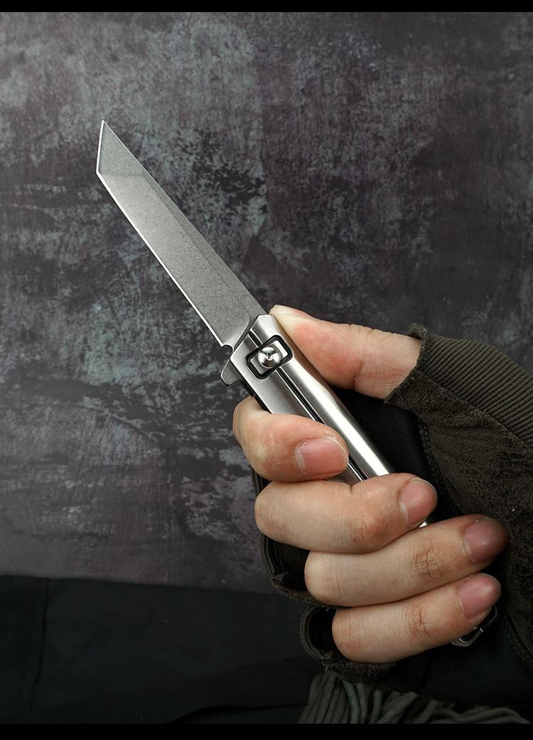 Manufacturers 1 generation folding knife D2 steel outdoor survival hardware knife supply spot cutter