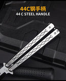 Factory Outlet Butterfly Practice Knife Decompression Training Knife Unedged Stainless Steel Game Knife Outdoor Tools
