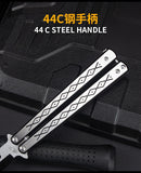 Factory Outlet Butterfly Practice Knife Decompression Training Knife Unedged Stainless Steel Game Knife Outdoor Tools