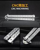 Factory Outlet Butterfly Practice Knife Decompression Training Knife Unedged Stainless Steel Game Knife Outdoor Tools