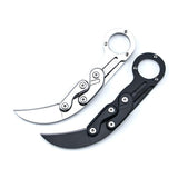 Outdoor multi-function tool straight knife folding knife high hardness self-defense portable paw survival mechanical claw knife folding knife