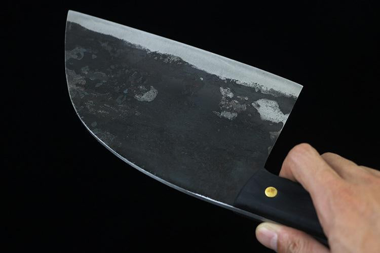 Forged wooden handle kitchen knife meat cleaver household high hardness carbon steel knife kitchen hotel kitchen chopping knife