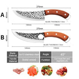 Outdoor Hunting Knife Meat Bone Fish Fruit Vegetable Kitchen Chef Knife Cooking Accessories Forged Stainless Steel