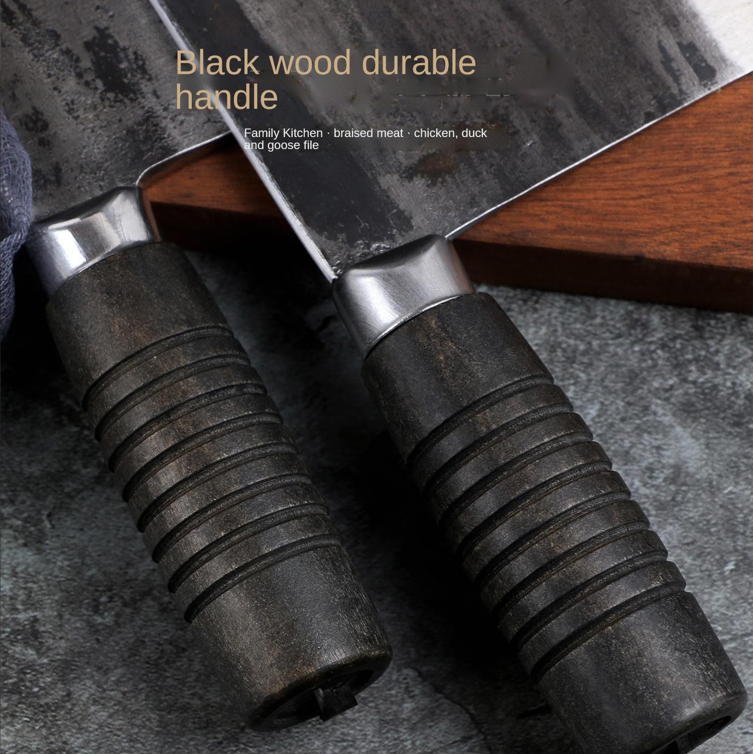 Carbon Steel Knife Kitchen Hotel Chef Chopping Knife Multipurpose Knife Hand Forged Kitchen Knife Household Chopping Knife