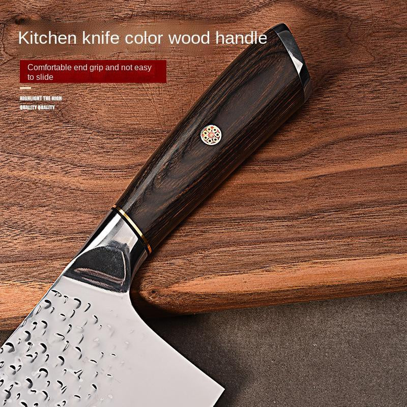 Stainless steel kitchen knife household hammer forging slicing meat cutting blade sharp vegetable cutting knife kitchen knife