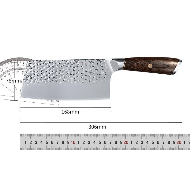 Stainless steel kitchen knife household hammer forging slicing meat cutting blade sharp vegetable cutting knife kitchen knife