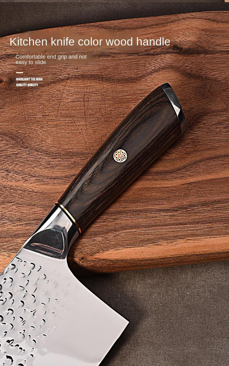 Stainless steel kitchen knife household hammer forging slicing meat cutting blade sharp vegetable cutting knife kitchen knife