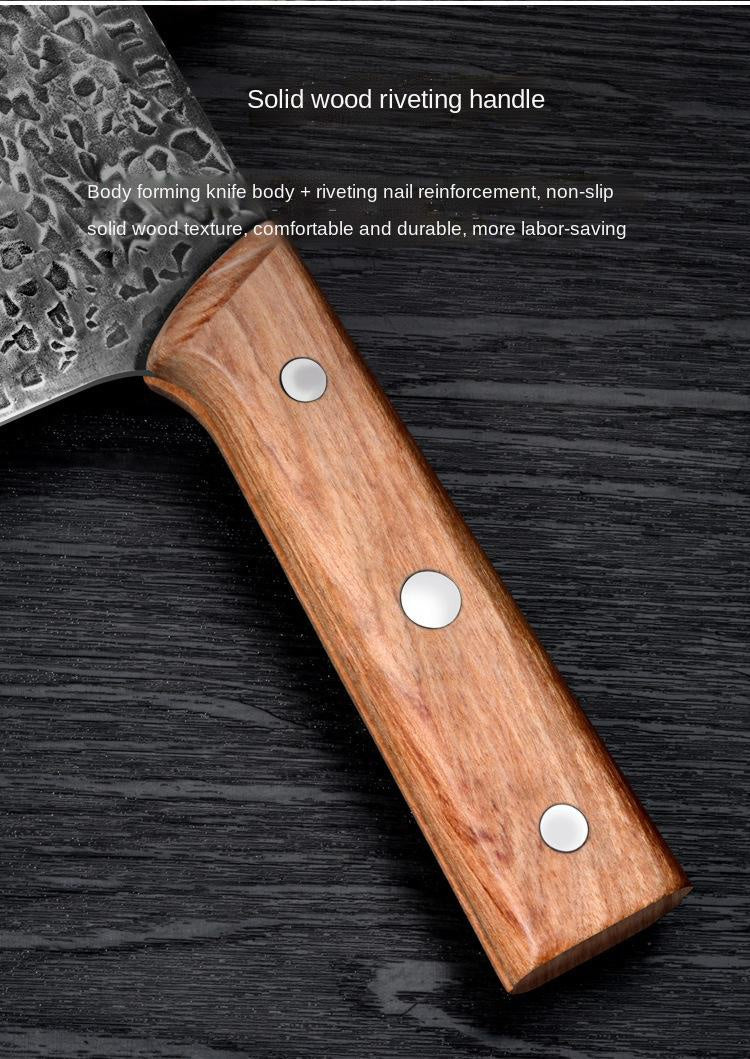 Manual forging, beating and cutting dual-purpose knife bone cutting knife kitchen knife stainless steel kitchen knife household