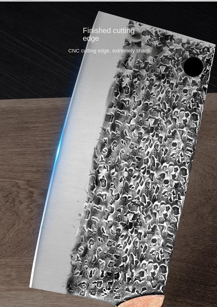 Manual forging, beating and cutting dual-purpose knife bone cutting knife kitchen knife stainless steel kitchen knife household