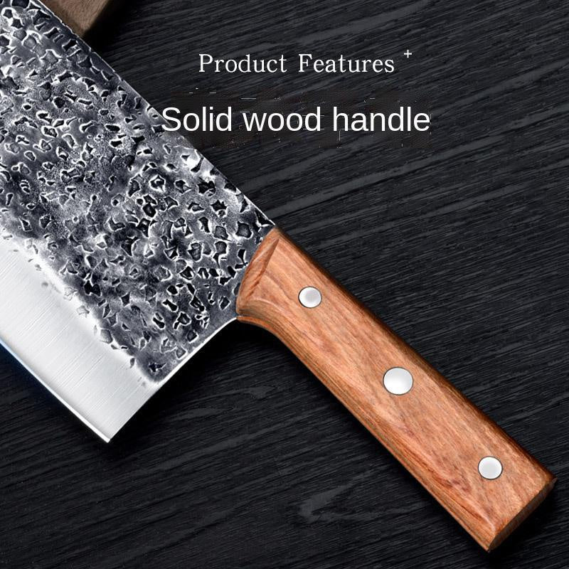 Manual forging, beating and cutting dual-purpose knife bone cutting knife kitchen knife stainless steel kitchen knife household