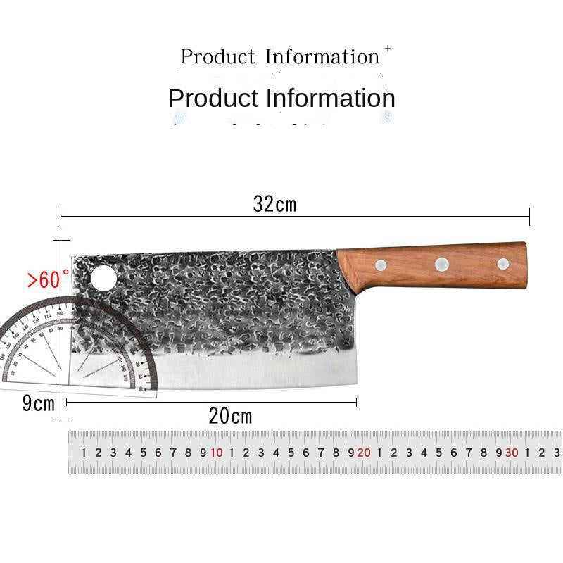 Manual forging, beating and cutting dual-purpose knife bone cutting knife kitchen knife stainless steel kitchen knife household