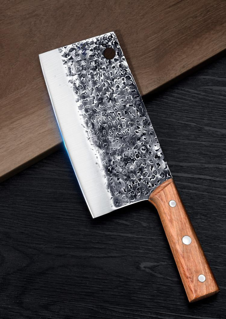 Manual forging, beating and cutting dual-purpose knife bone cutting knife kitchen knife stainless steel kitchen knife household