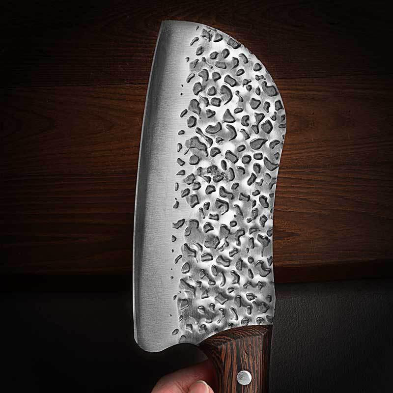 Forging kitchen knife stainless steel cutting and cutting dual-purpose knife household sharp bone cutting and meat cutting knife