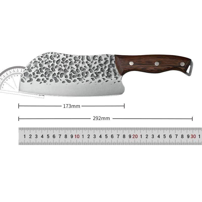 Forging kitchen knife stainless steel cutting and cutting dual-purpose knife household sharp bone cutting and meat cutting knife