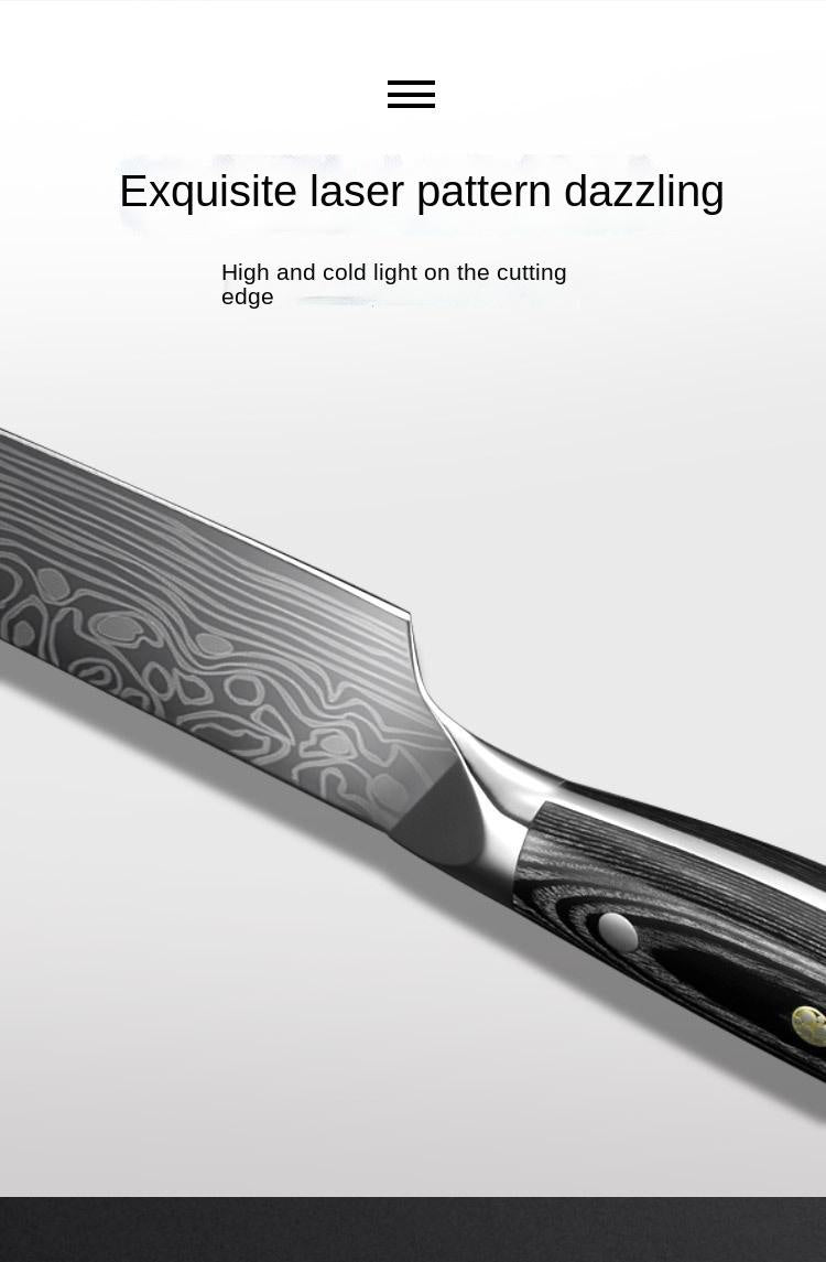 8 inch pattern round head chef's knife west chef's blade meat knife cutting kitchen knife