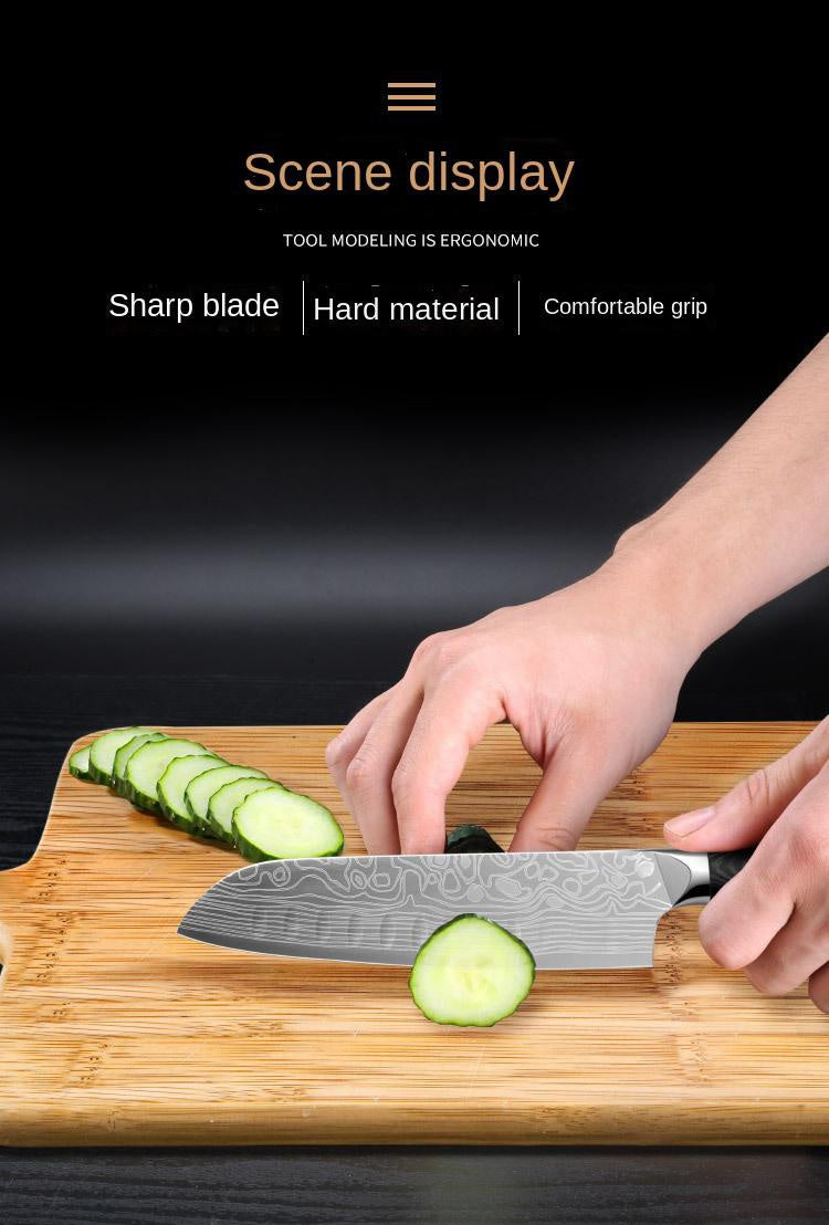 8 inch pattern round head chef's knife west chef's blade meat knife cutting kitchen knife