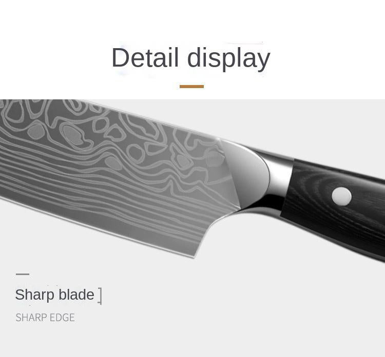 8 inch pattern round head chef's knife west chef's blade meat knife cutting kitchen knife