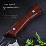Forged stainless steel chef blade sharp meat file segmentation knife hammer grain meat cutter household side dish cutter