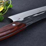 Forged stainless steel chef blade sharp meat file segmentation knife hammer grain meat cutter household side dish cutter