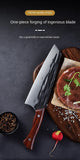 Forged stainless steel chef blade sharp meat file segmentation knife hammer grain meat cutter household side dish cutter