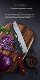 Forged stainless steel chef blade sharp meat file segmentation knife hammer grain meat cutter household side dish cutter