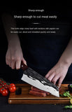 Forged stainless steel chef blade sharp meat file segmentation knife hammer grain meat cutter household side dish cutter