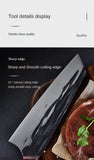 Forged stainless steel chef blade sharp meat file segmentation knife hammer grain meat cutter household side dish cutter