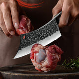 Boning Knife Hand Forged Stainless Steel Kitchen Cleaver Hunting Outdoor Knife Tool