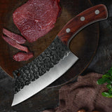 Boning Knife Hand Forged Stainless Steel Kitchen Cleaver Hunting Outdoor Knife Tool