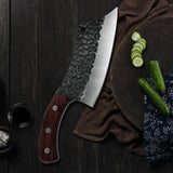 Boning Knife Hand Forged Stainless Steel Kitchen Cleaver Hunting Outdoor Knife Tool