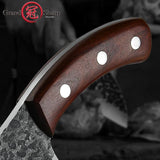 Boning Knife Hand Forged Stainless Steel Kitchen Cleaver Hunting Outdoor Knife Tool
