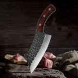 Boning Knife Hand Forged Stainless Steel Kitchen Cleaver Hunting Outdoor Knife Tool
