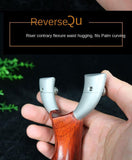 High-precision, high-pressure, professional, fast-compression, strap-free stainless steel springman Popeye slingshot solid wood palm treasure flat leather
