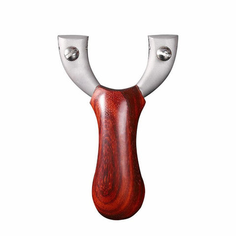 High-precision, high-pressure, professional, fast-compression, strap-free stainless steel springman Popeye slingshot solid wood palm treasure flat leather