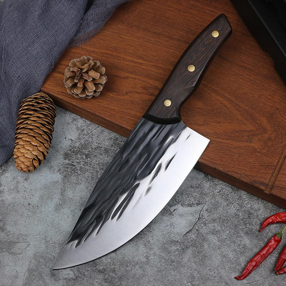 Forged Kitchen Knife Spot Stainless Steel Cattle Sheep Pig High Hardness Traditional Knife Used in Kitchen