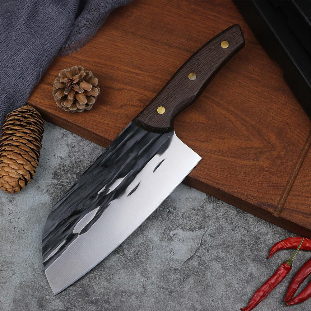 Forged Kitchen Knife Spot Stainless Steel Cattle Sheep Pig High Hardness Traditional Knife Used in Kitchen