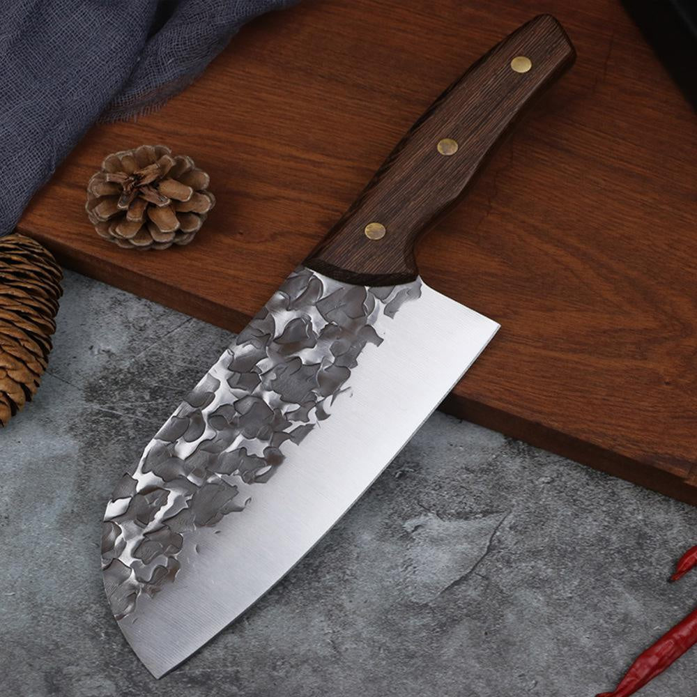 Forged Kitchen Knife Spot Stainless Steel Cattle Sheep Pig High Hardness Traditional Knife Used in Kitchen