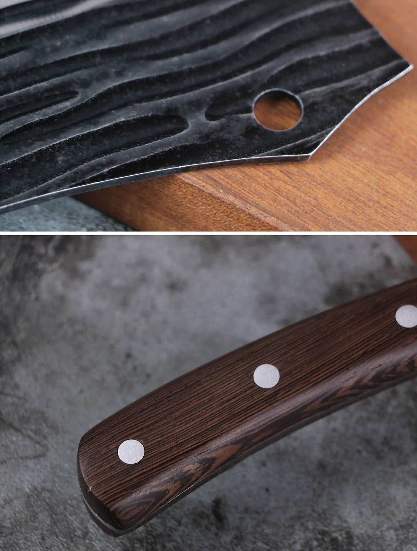 Stainless Steel Meat Knife Household Kitchen Knife Multipurpose Knife Chicken Wing Wood High Hardness Chef Knife Forged Slicing Knife Kitchen Knife